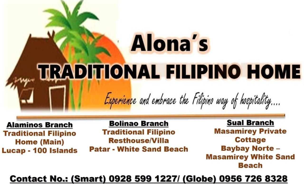 Alona'S Traditional Filipino Home Near 100 Islands Wharf Аламінос Екстер'єр фото
